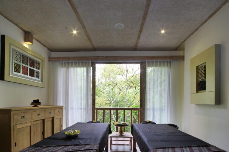 Treatment room at Serayu Spa, The Kayon Ubud Resort