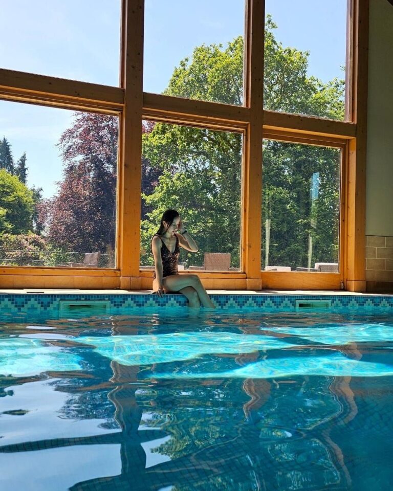 The spa pool with forest-view windows, The Lake Country House Hotel & Spa