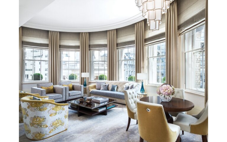 Infinity Suite living room at The Langham, London