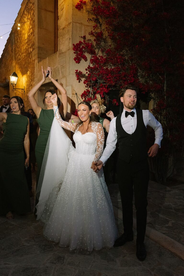 Through the village, past the bougainvillea, The Mallorca Wedding Company