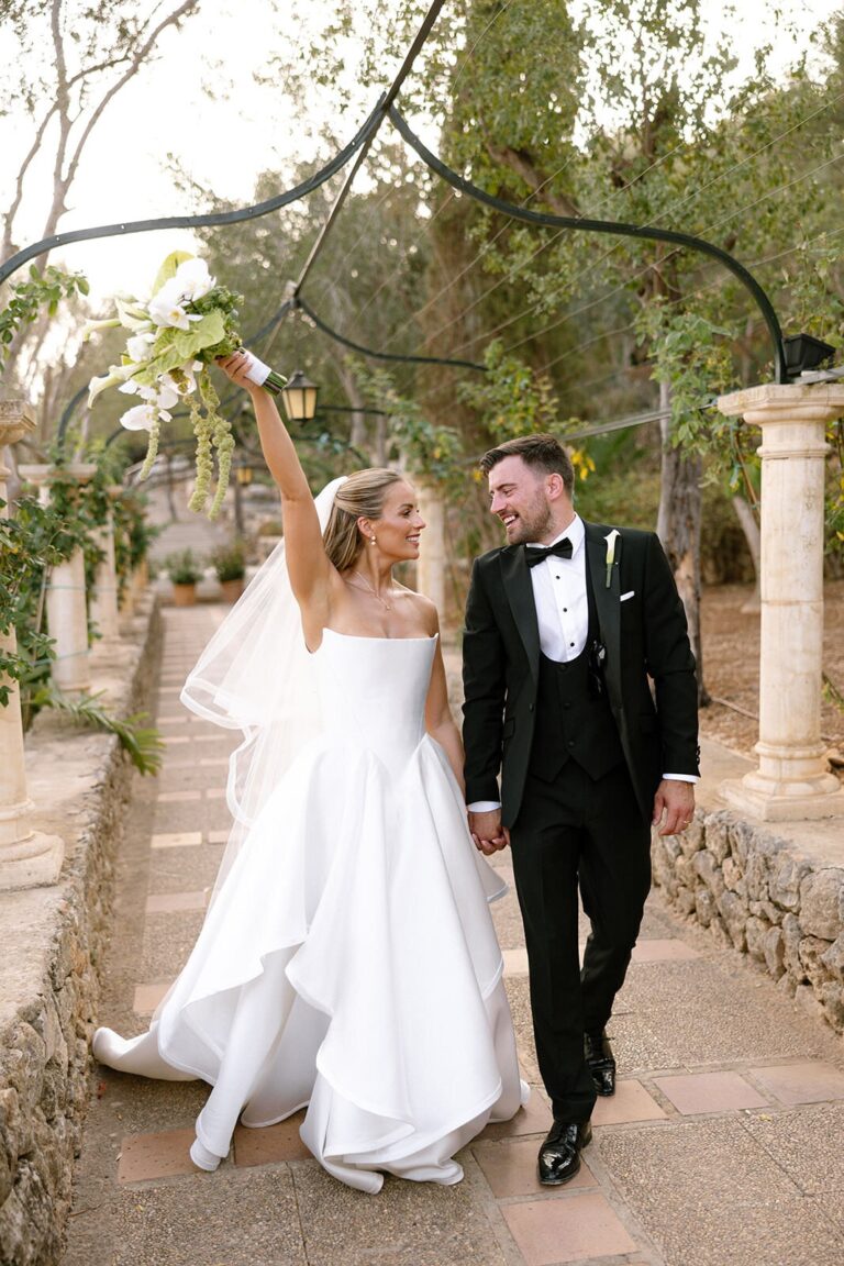 A walk through the finca gardens, The Mallorca Wedding Company