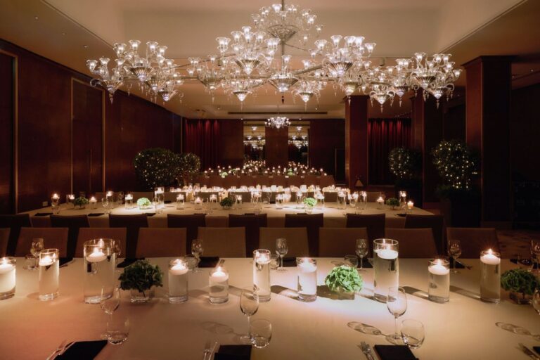 A six-metre Baccarat chandelier