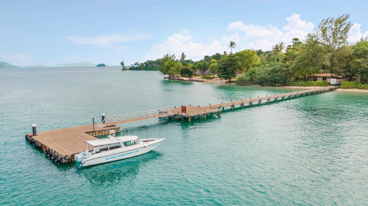 The resort jetty