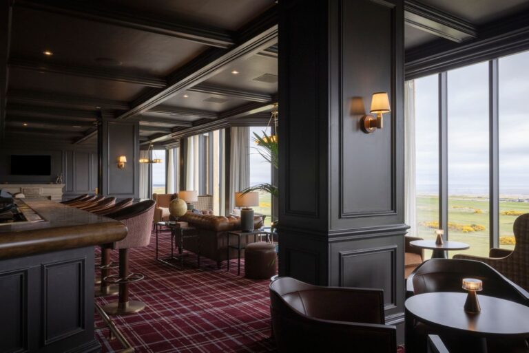A Lounge with a View Across the Links, The Old Course Hotel