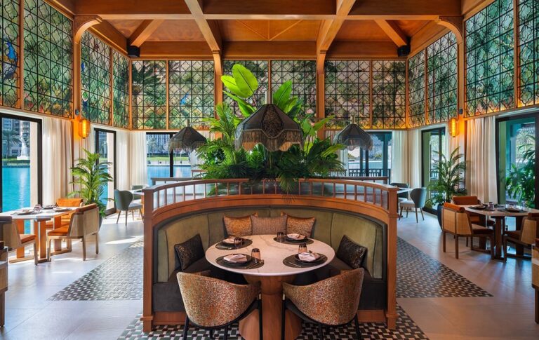 The dining room at Thiptara, the hotel Thai restaurant, The Palace Downtown Dubai