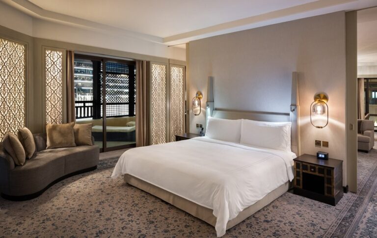 The bedroom of a Royal Suite, The Palace Downtown Dubai
