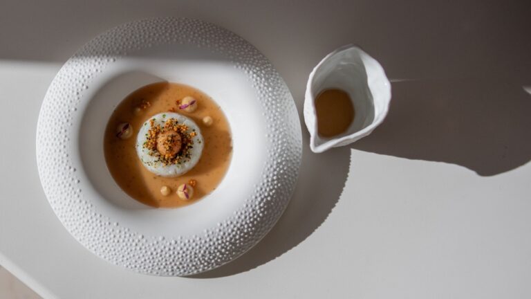 A course from M.B, two Michelin stars, The Ritz-Carlton, Abama