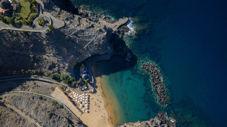 Abama Beach, seen from above, The Ritz-Carlton, Abama