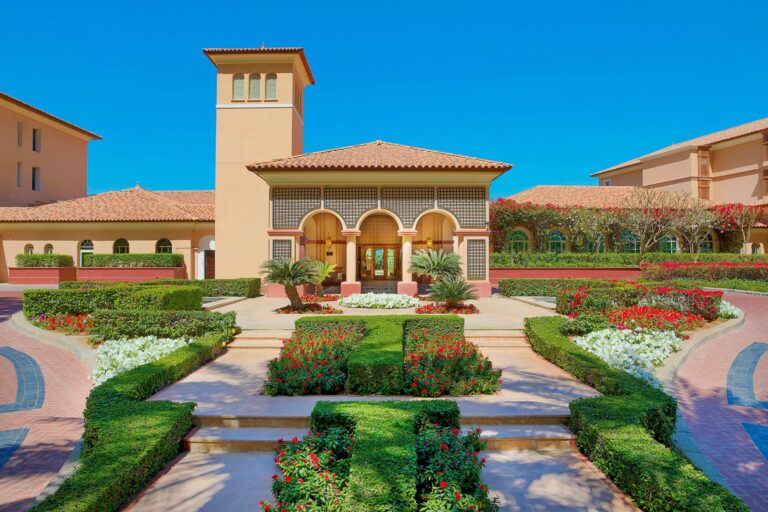 The garden entrance courtyard of the resort, The Ritz-Carlton, Dubai