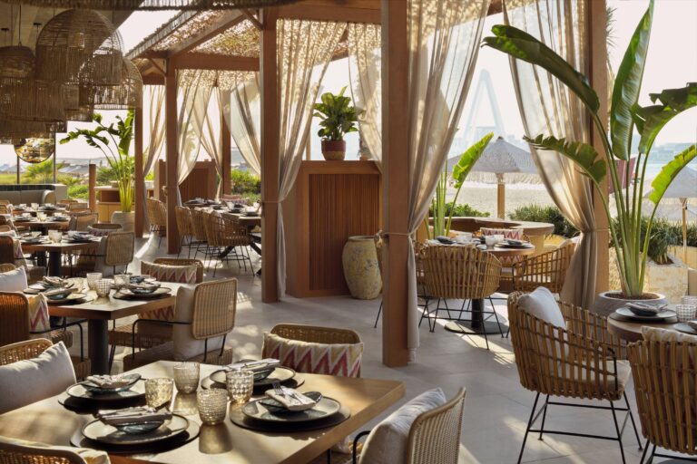 Tamoka, the beachfront restaurant terrace, The Ritz-Carlton, Dubai