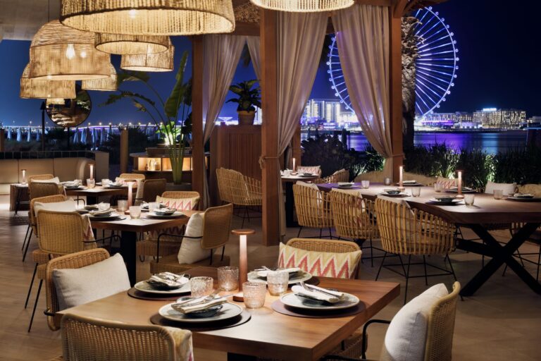 Tamoka in the evening, facing Ain Dubai, The Ritz-Carlton, Dubai