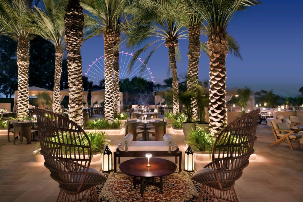 Amaseena, the open-air Middle Eastern restaurant, The Ritz-Carlton, Dubai