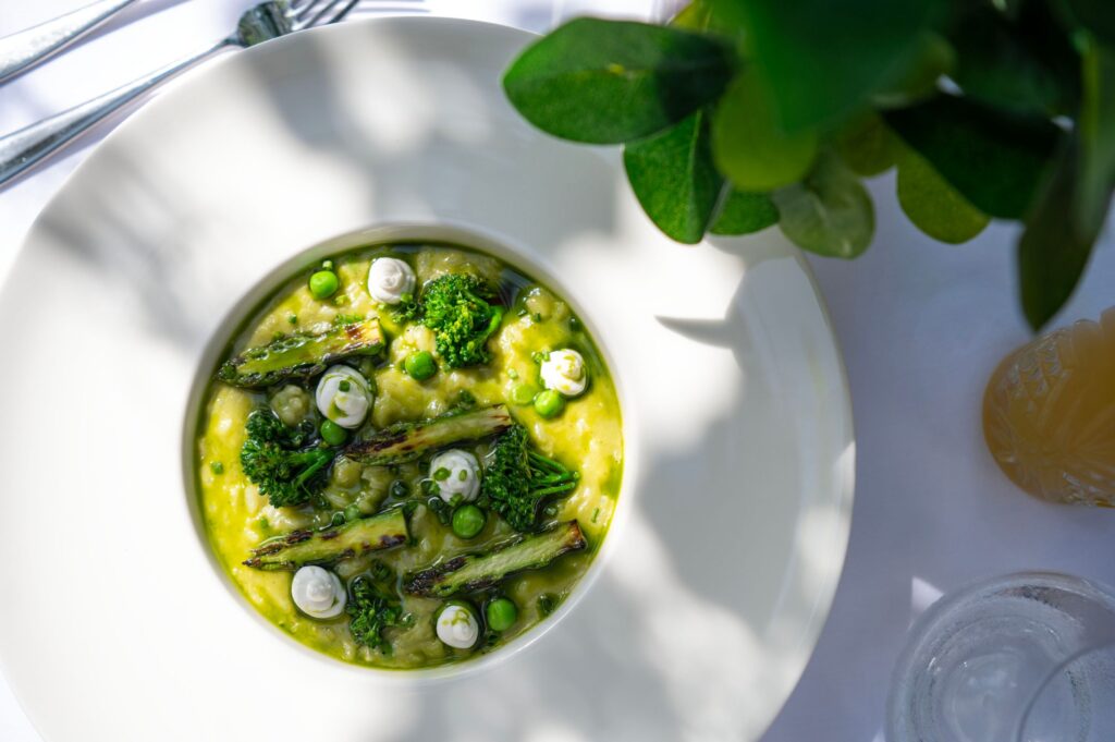 A dish from Splendido, The Ritz-Carlton, Dubai