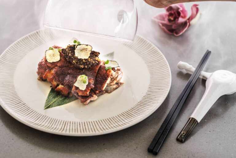 A Cantonese dish from Summer Pavilion, The Ritz-Carlton Maldives, Fari Islands