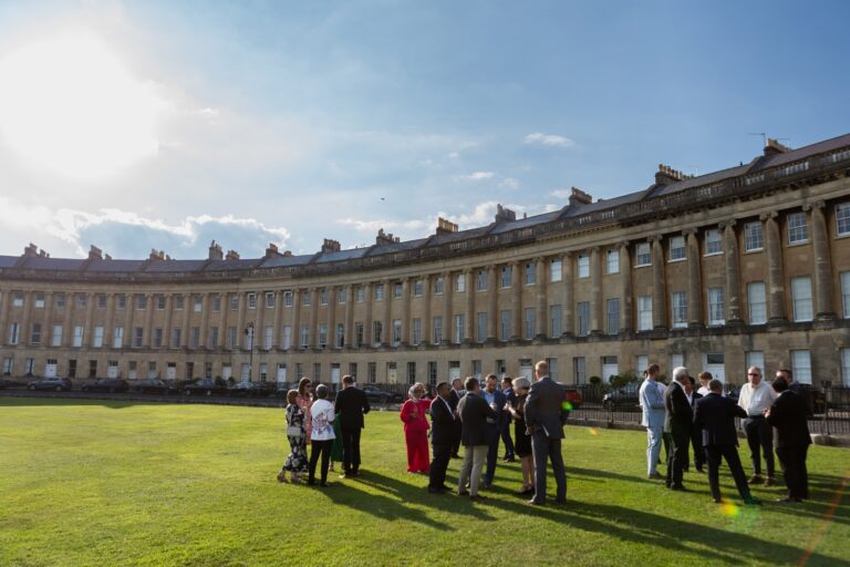 The Royal Crescent seen across the lawn, The Royal Crescent Hotel & Spa