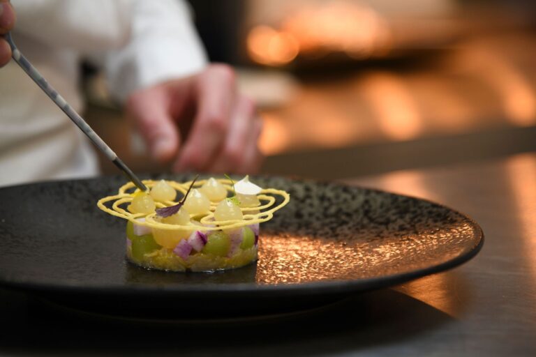 A chef plating a dish, The Royal Crescent Hotel & Spa