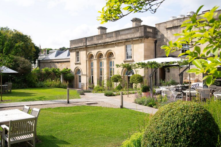 The Bath House and the lawn, The Royal Crescent Hotel & Spa