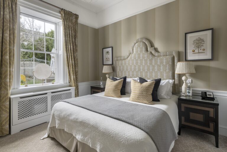 A junior suite bedroom, The Royal Crescent Hotel & Spa