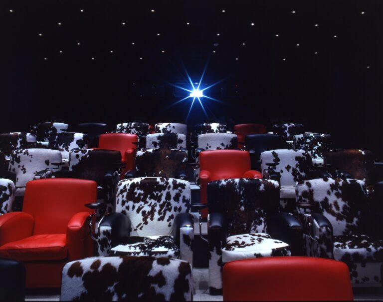 The screening room, set for a private screening, The Soho Hotel