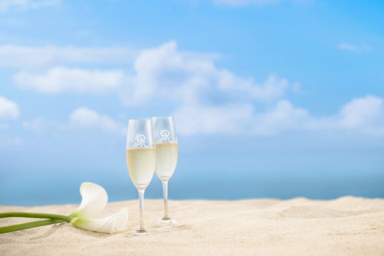 Champagne on the beach, The St. Regis Bali Resort