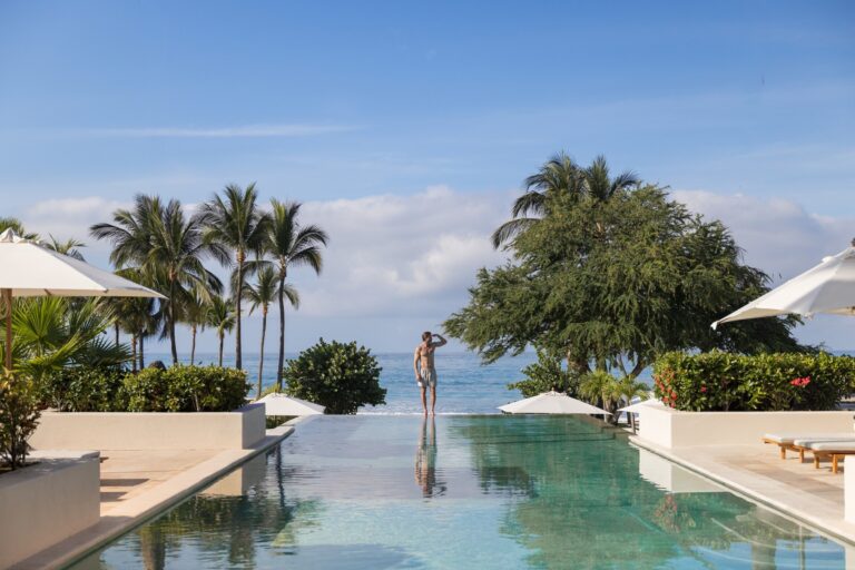 A pool with a view to the sea, The St. Regis Punta Mita Resort