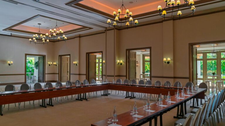 The Astor Ballroom with its chandeliers, The St. Regis Punta Mita Resort