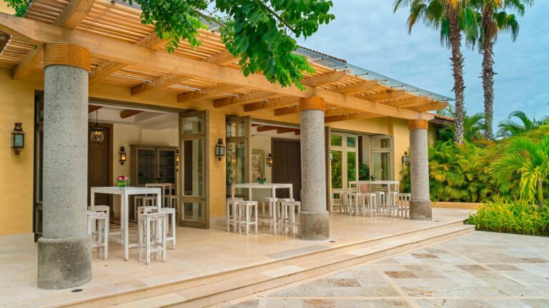 The terrace beside the Astor Ballroom, The St. Regis Punta Mita Resort