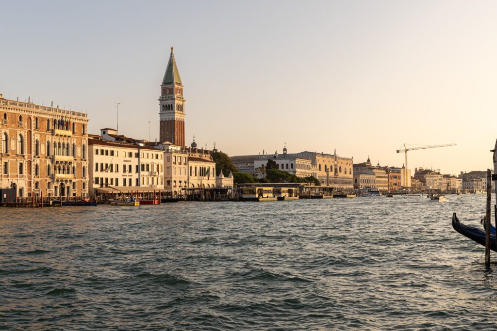 The view towards St Mark's Campanile from the hotel, The St. Regis Venice