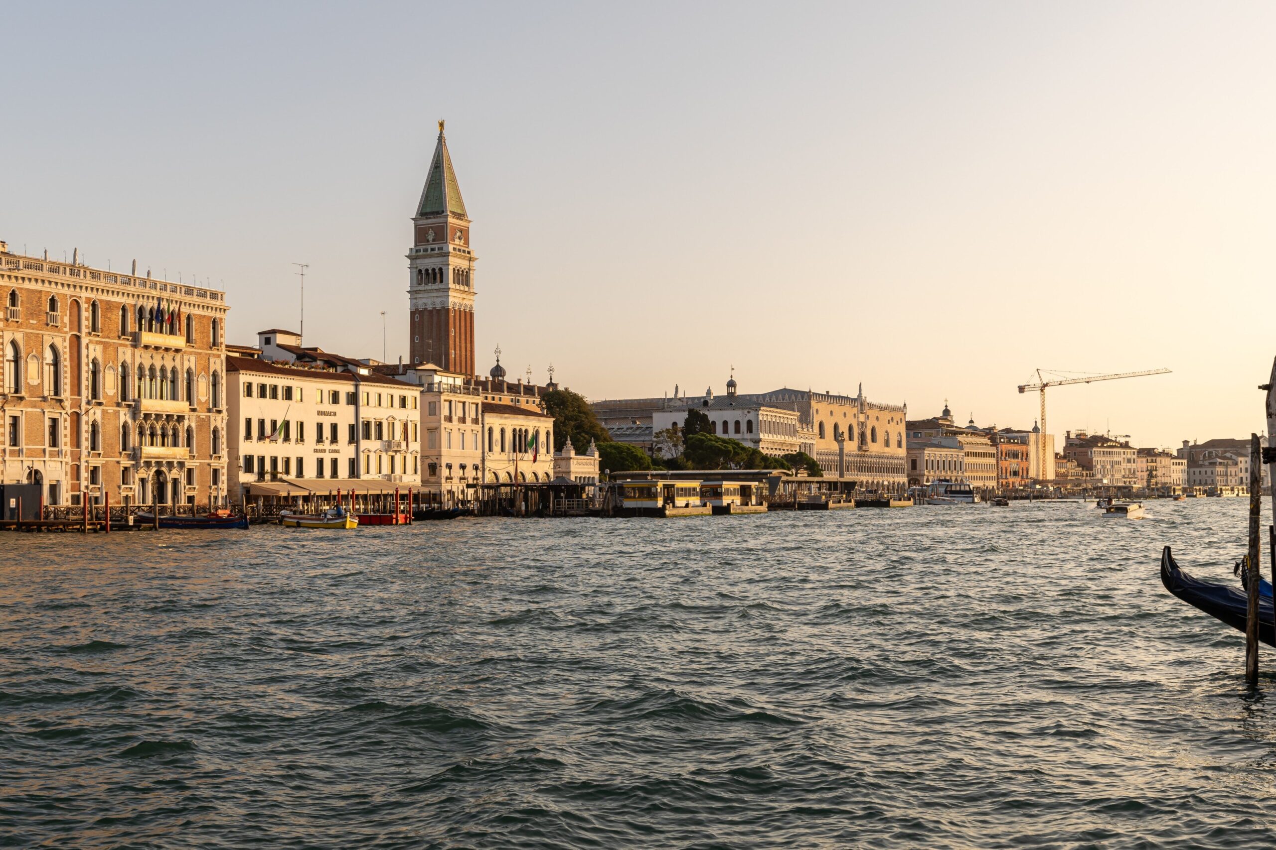 The view towards St Mark's Campanile from the hotel, The St. Regis Venice