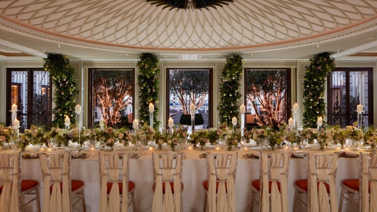 The Canaletto Ballroom set for a wedding, The St. Regis Venice