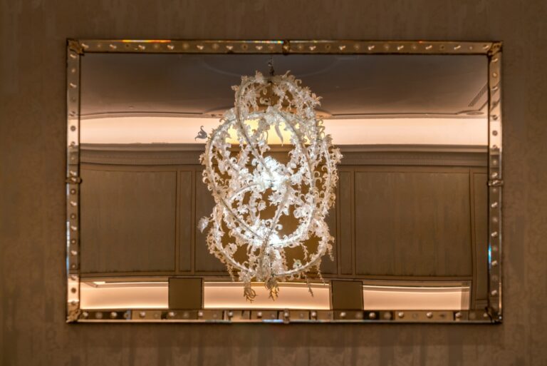 The Ai Weiwei white chandelier, The St. Regis Venice