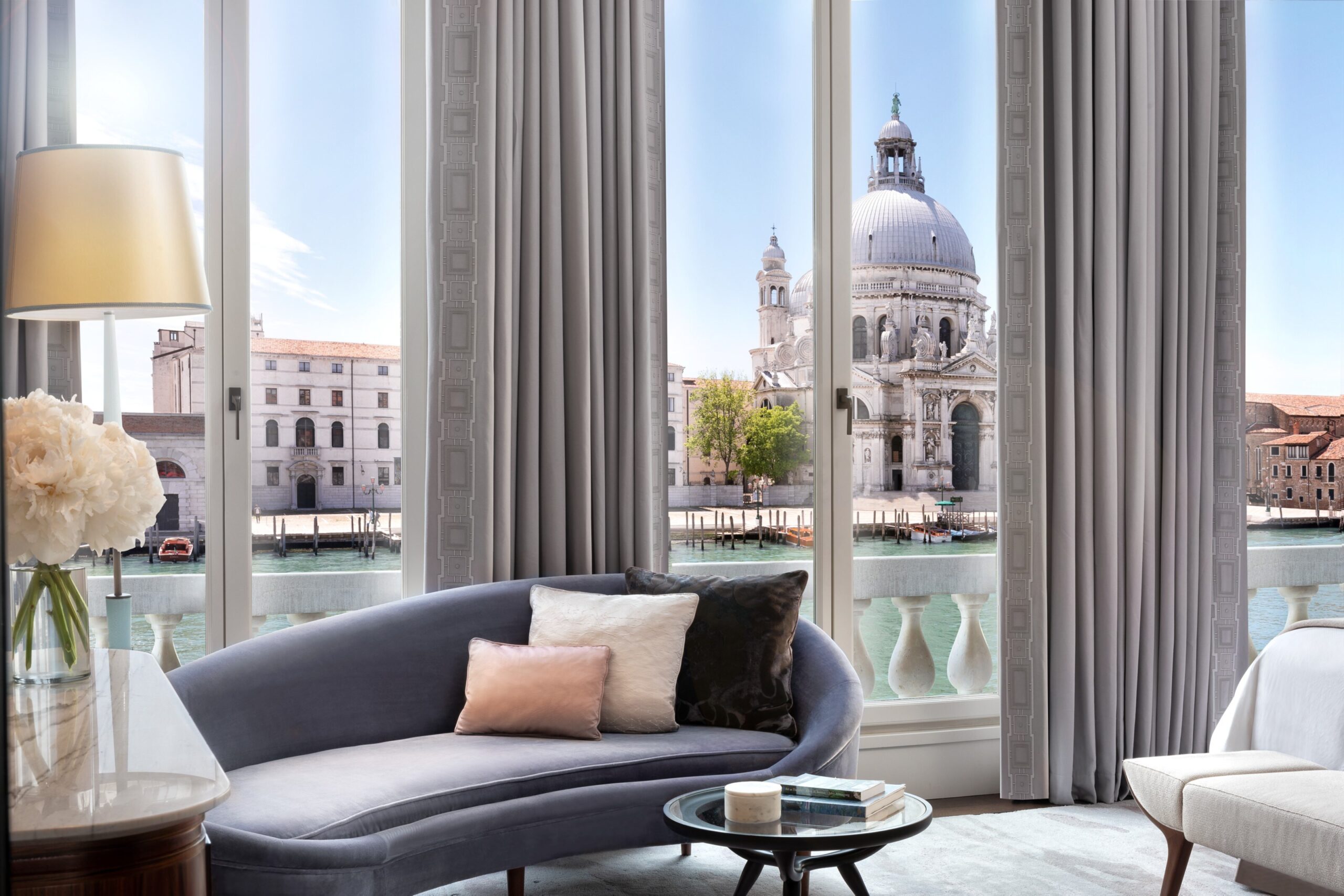A Grand Canal view room looking onto Santa Maria della Salute, The St. Regis Venice