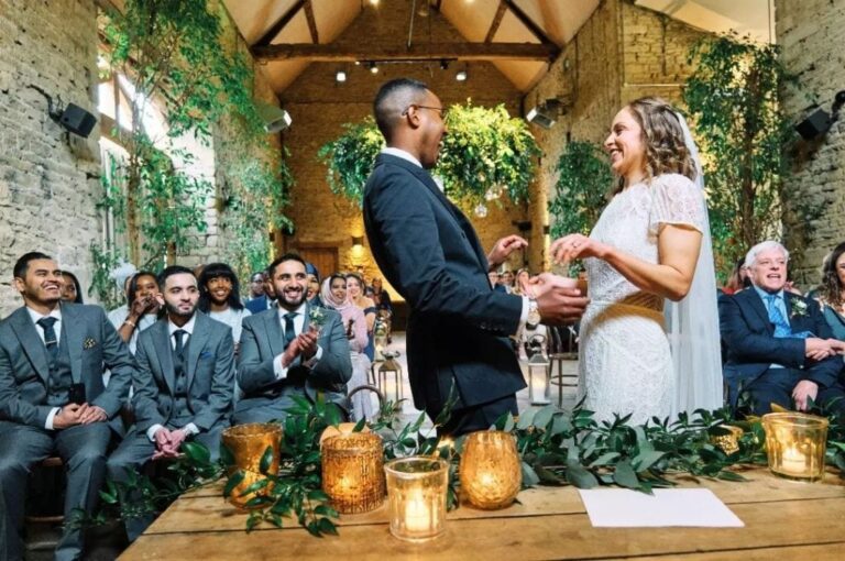 The vows, exchanged by candlelight, The Studio Without Walls