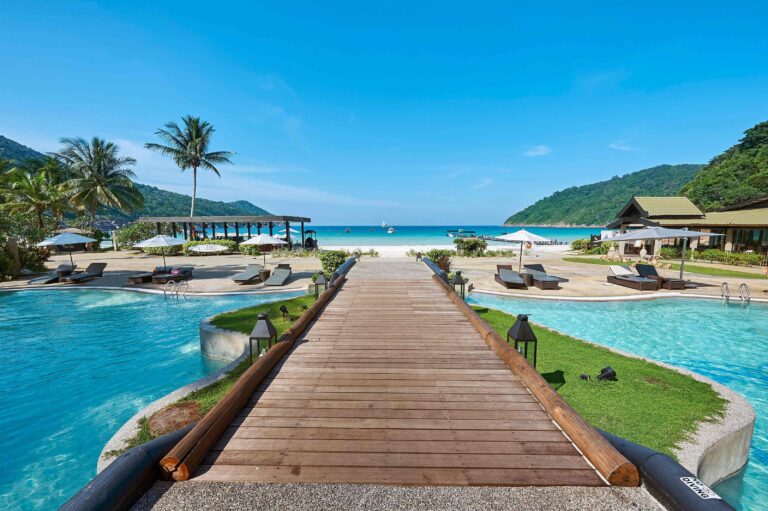 Pool and beach at the resort, The Taaras Beach and Spa Resort