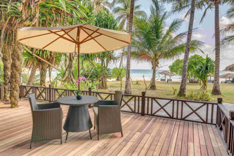 Ocean Front Master Suite verandah view, The Taaras Beach and Spa Resort