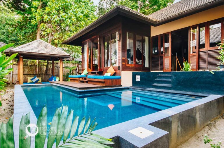 Pool Villa with a private pool, deck and sala set in the garden, The Treasure Resort Koh Madsum - Samui