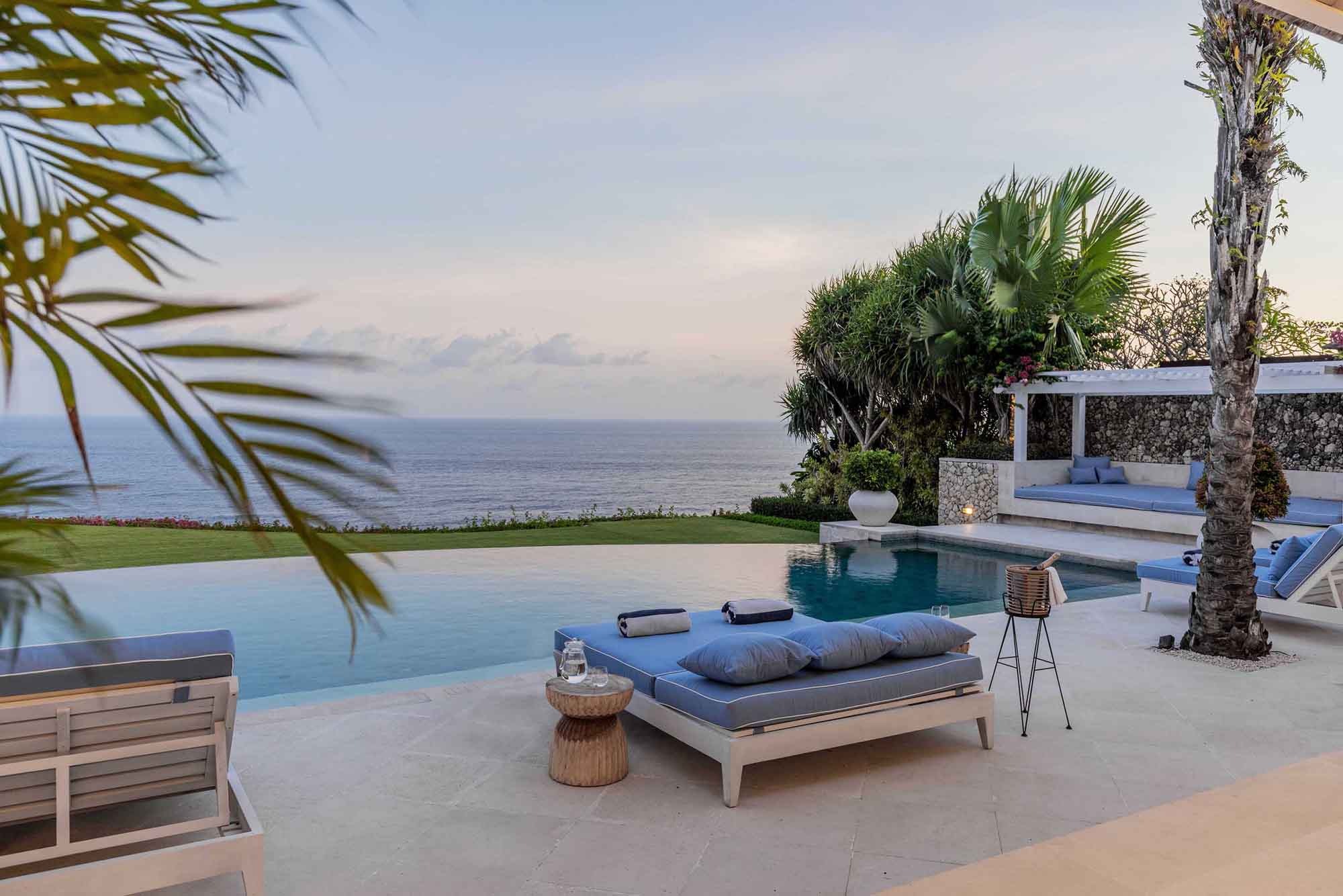 Villa pool terrace with ocean view, The Ungasan Clifftop Resort