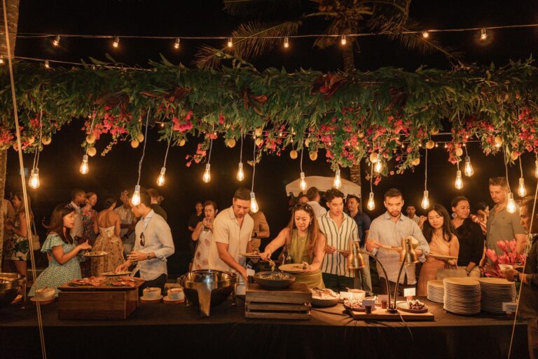 Welcome dinner with food stations, The Ungasan Clifftop Resort