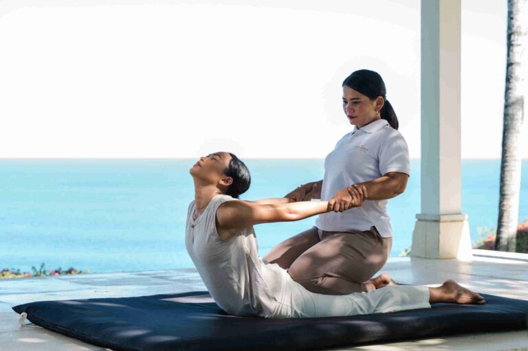 Treatment on the spa terrace, The Ungasan Clifftop Resort