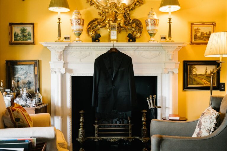 The Library fireplace, The Vanderbilt Estate
