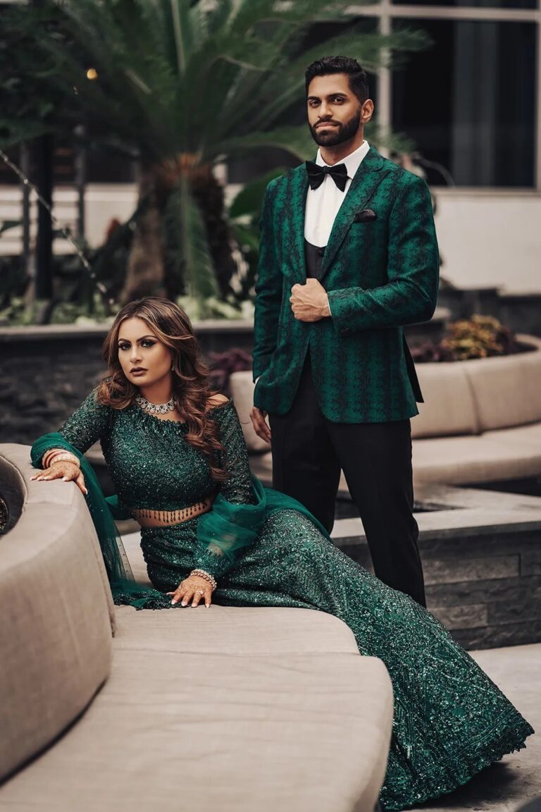 A couple seated on a sofa, The Wedding Atelier