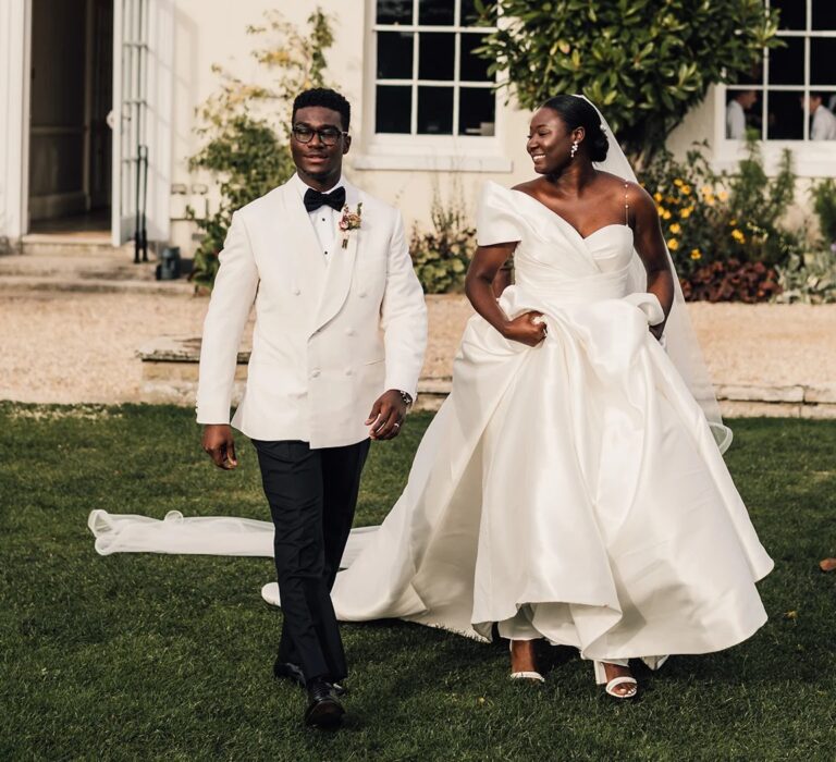 Neil and Andrea on their wedding day, The Wedding Shop