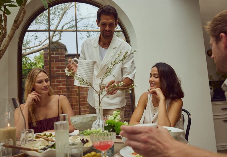 Couples enjoying a meal together, The Wedding Shop