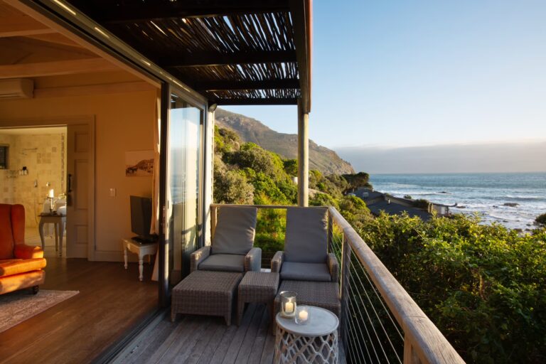 Suite deck with sea and mountain views, Tintswalo Lodges