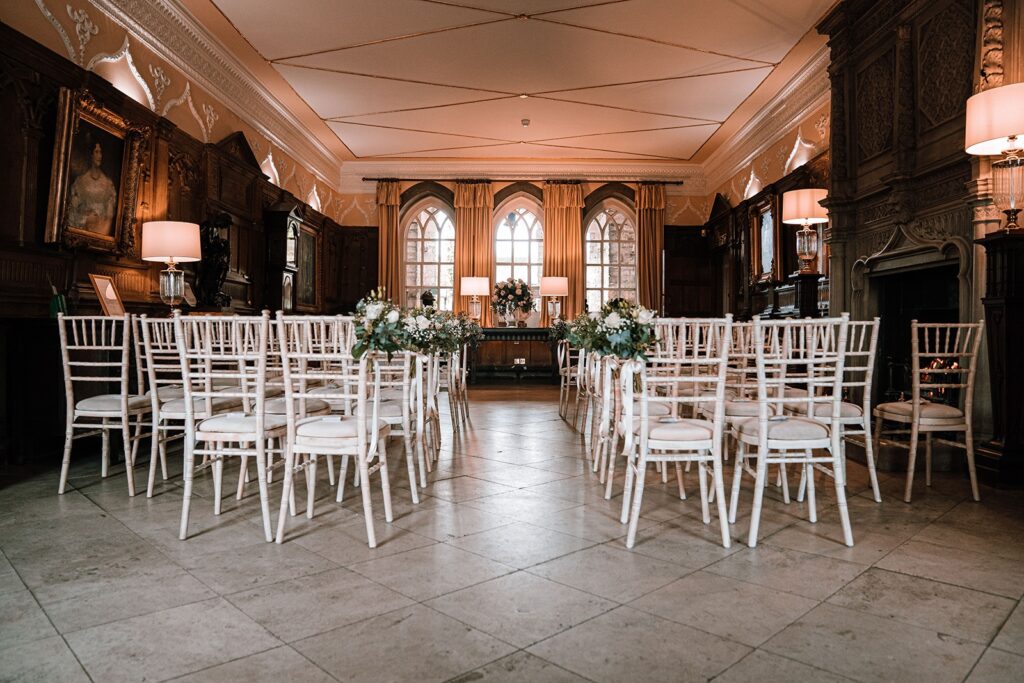Vows in a Jacobean hall
