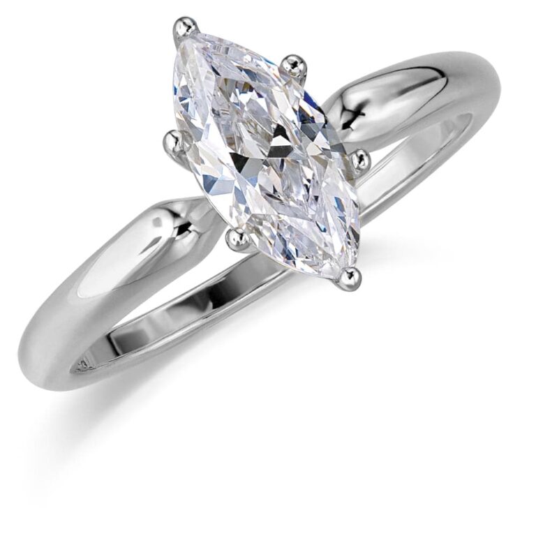 1 Carat Marquise Solitaire Ring in the Tru-Diamonds range, Tru-Diamonds™