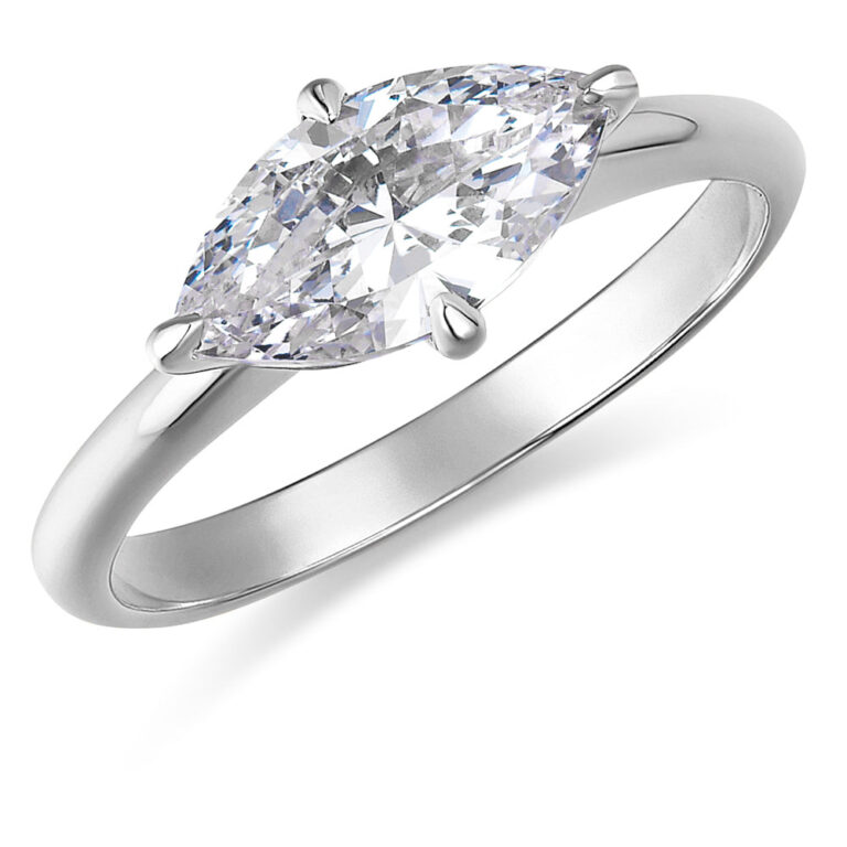 2 Carat East-West Marquise Ring in the Tru-Diamonds range, Tru-Diamonds™