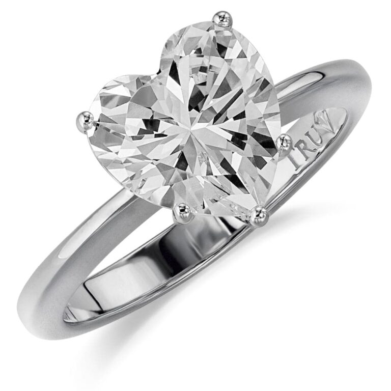 3 Carat Heart Solitaire Ring in the Tru-Diamonds range, Tru-Diamonds™