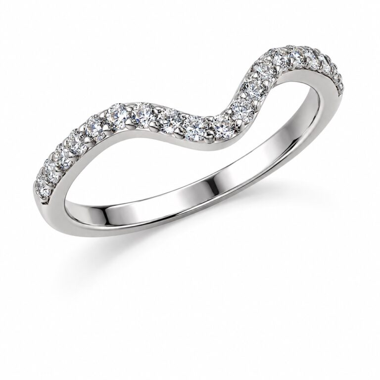 Domed Half Eternity Band in the Tru-Diamonds range, Tru-Diamonds™