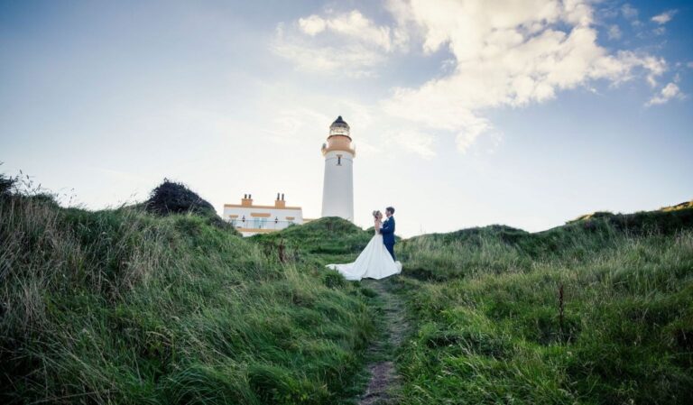 A couple at the Turnberry Lighthouse, Trump Turnberry